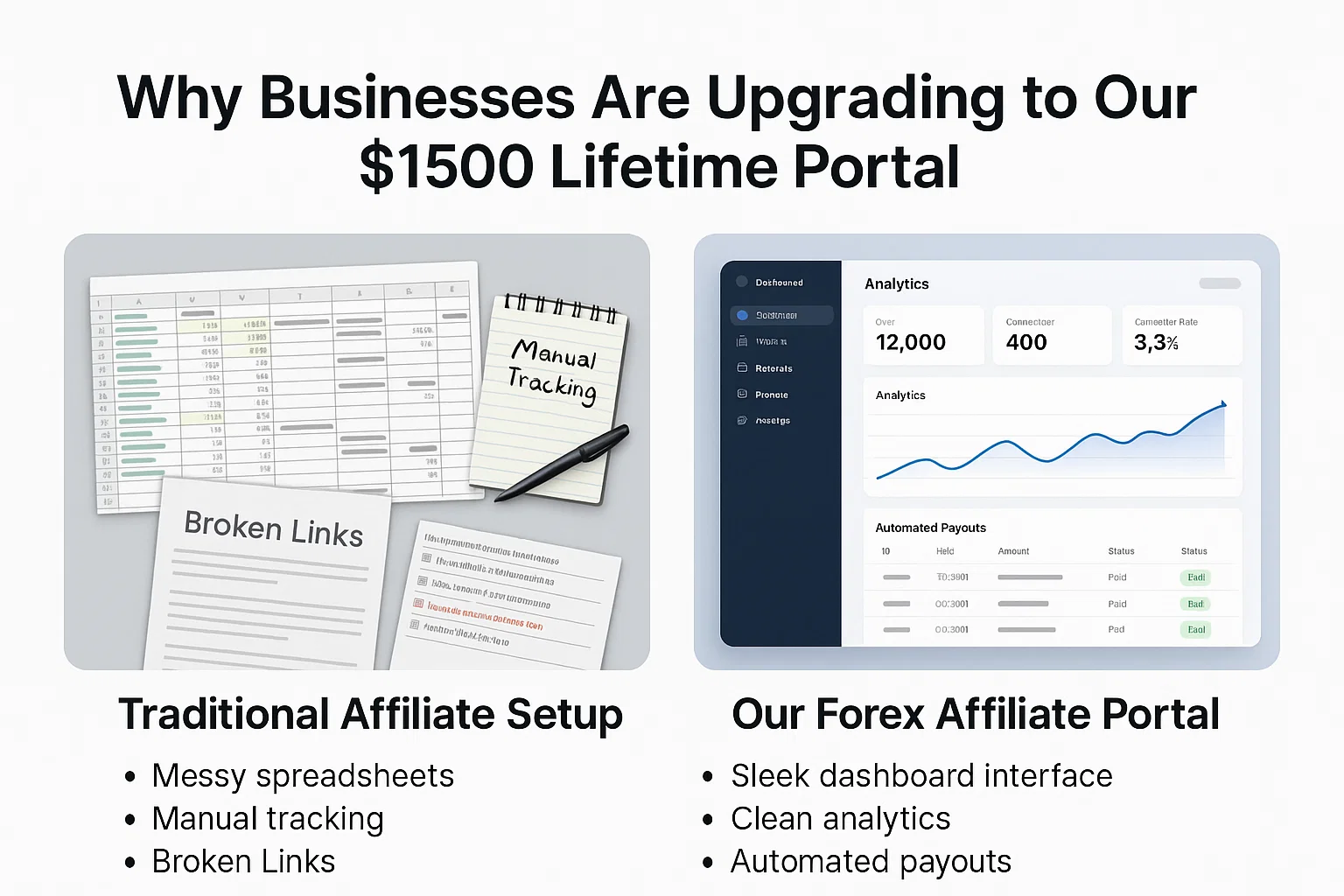 forex92 affiliate tracking software 1500 onetime fee
